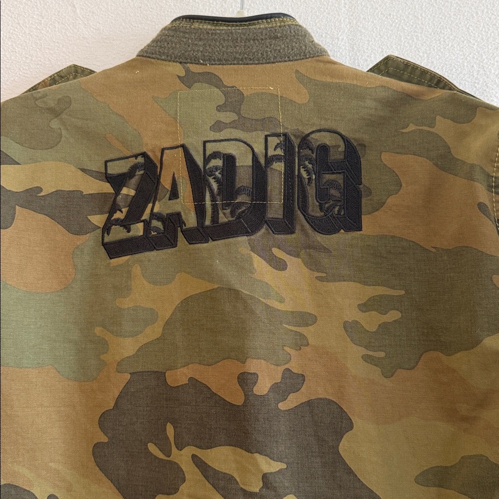 Zadig & Voltaire Camouflage Jacket Size Large - Picture 5 of 7